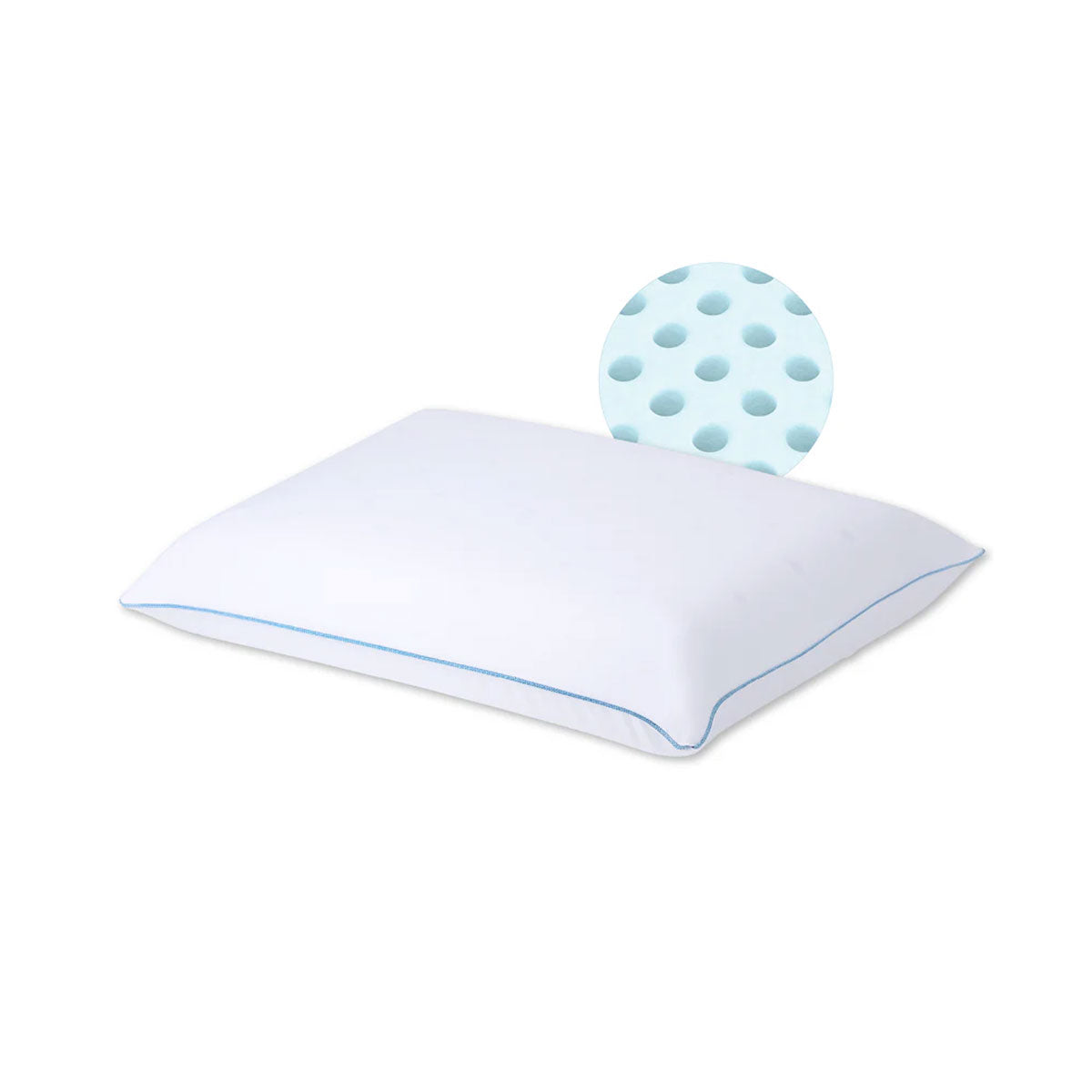 Mediflow Elite Cooling Gel Memory Foam Water Pillow with Adjustable Support - 44 x 66cm