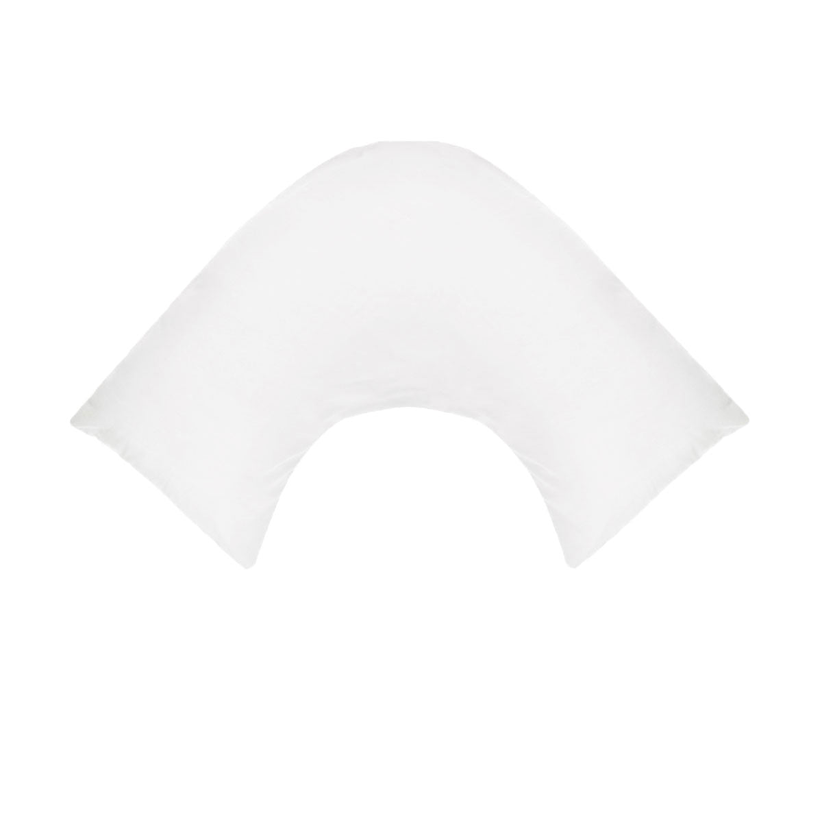 V Shape Pillowcase 280TC Polyester Cotton - Solid Colour Design, White - SuperSaverAU - view 1