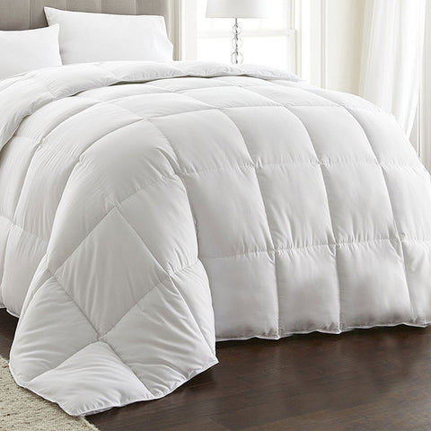 Machine Washable 80% White Goose Down 20% Feather Quilt King - 245x210 cm - SuperSaverAU - view 1