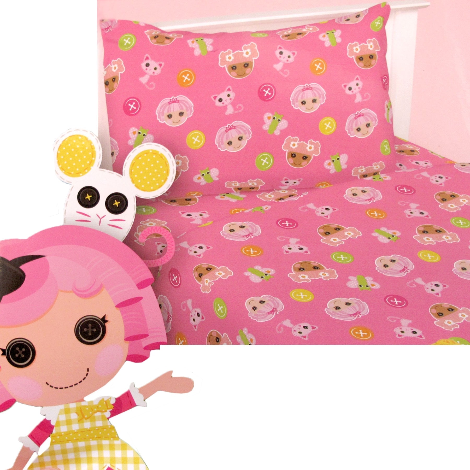Lala Loopsy Jewel Polyester Cotton Sheet Set - Single, Princess Design, 4 Pieces - SuperSaverAU - view 1
