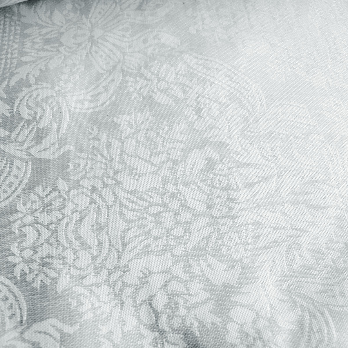 Damask White Elegant Polyester Jacquard Table Runner 38 x 90 cm - Machine Washable - SuperSaverAU - view 2