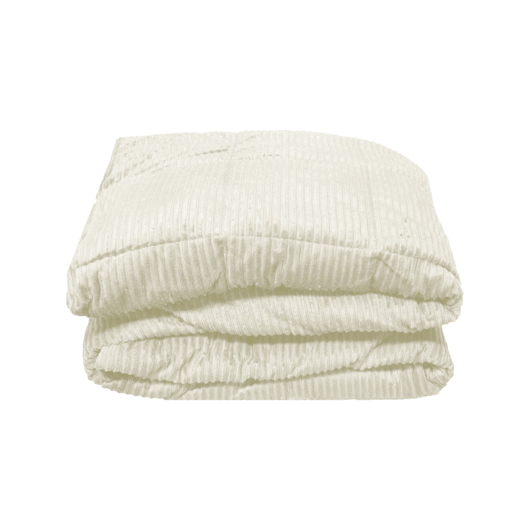 Micro Plush Blanket Cream - 160 x 220 cm, Quilted Design, Machine Washable - SuperSaverAU - view 1