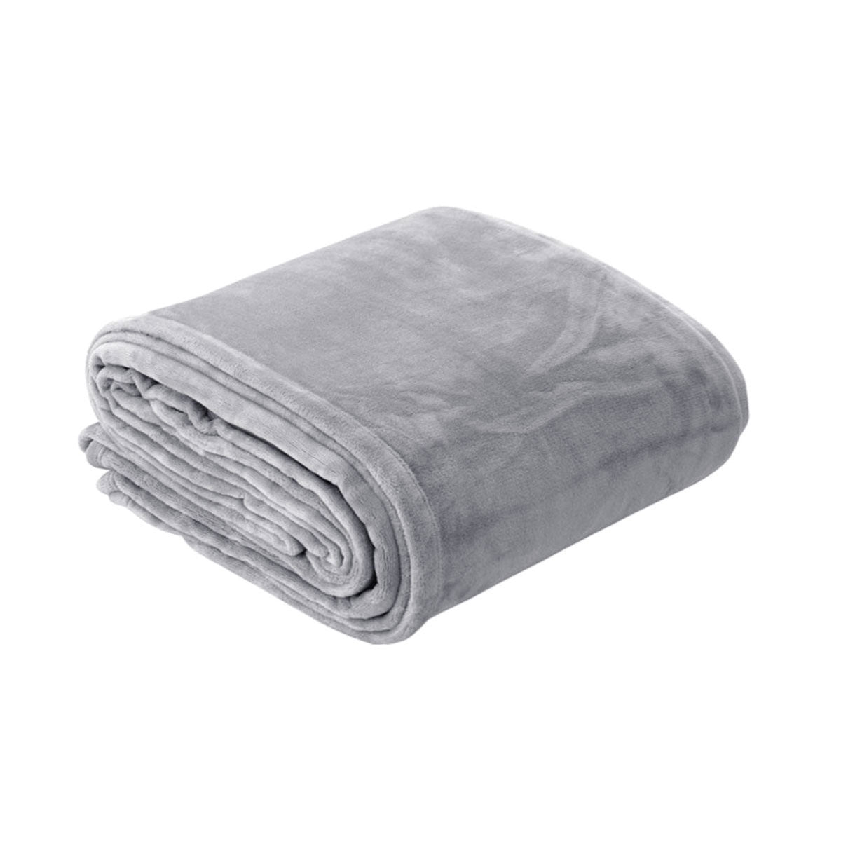 In 2 Linen Plush Velvet Touch Blanket – Silver King/Super King, 350GSM
