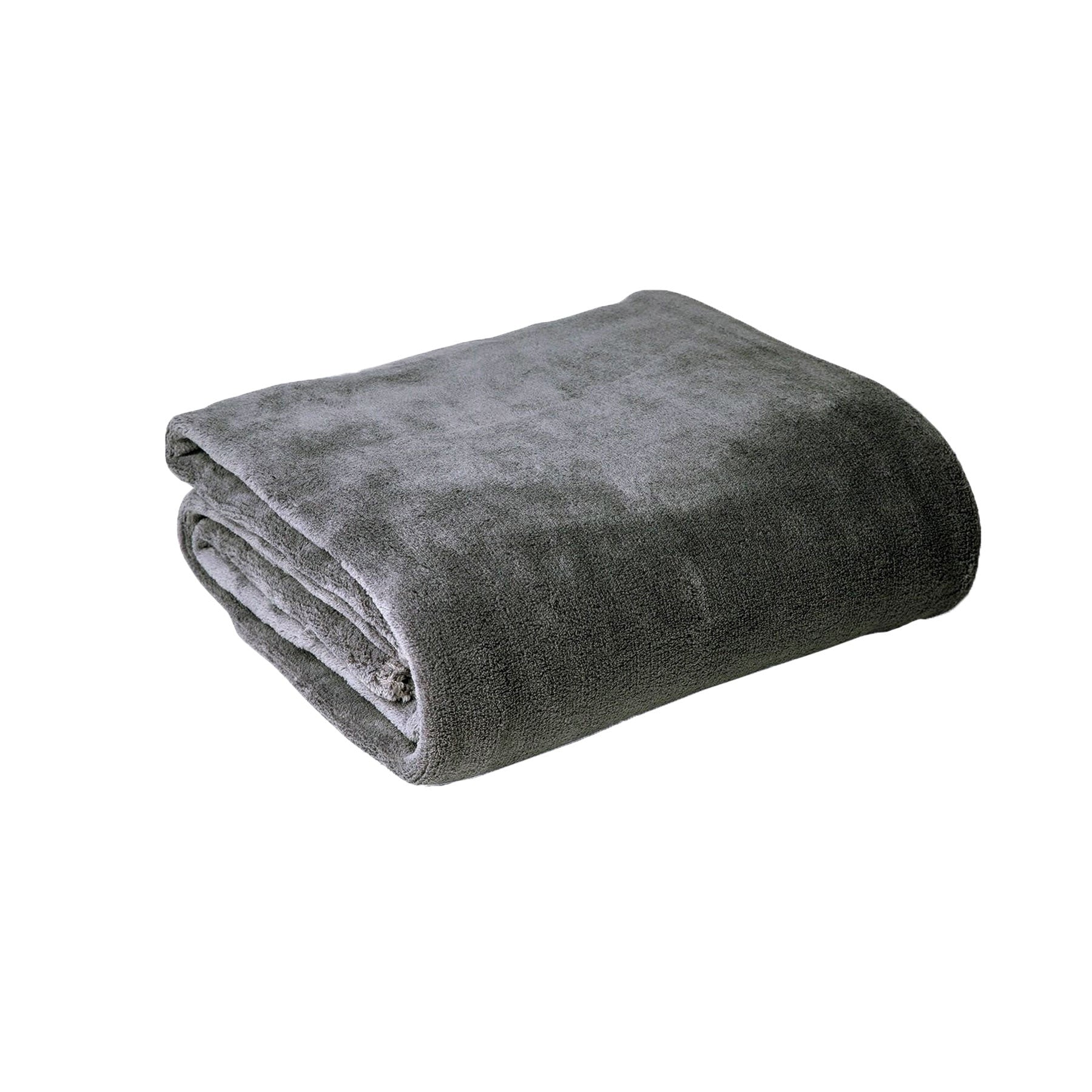 Hotel Living Super Soft Coral Fleece Blanket Single 160x210 cm - Grey - SuperSaverAU - view 1