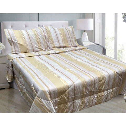 Hotel Living 3 Pce Light Weight Microfiber Comforter Set Queen/King - Reversible - SuperSaverAU - view 1