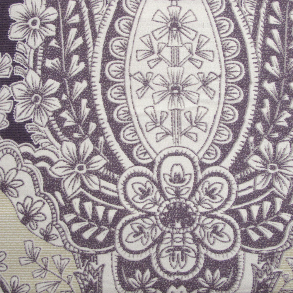 Elizabeth 250TC Cotton Reversible Quilt Cover Set Queen - Damask Design, Mauve - SuperSaverAU - view 2
