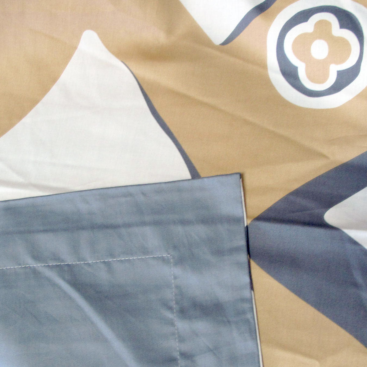 400TC Cotton Sateen Quilt Cover Set Modern Art Queen - Geometric Print, Soft Cotton - SuperSaverAU - view 3