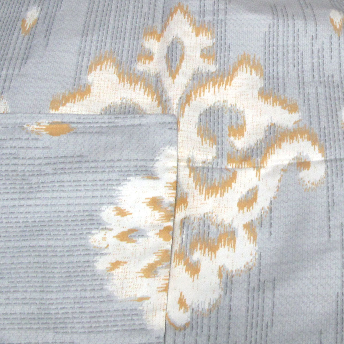Royal Damask Cotton Quilt Cover Set Queen - 250TC, Grey, White, Peach - SuperSaverAU - view 3