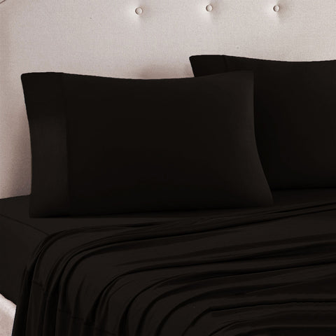 Art Terrace Microfiber Sheet Set Queen 33cm Wall Dark Chocolate - Soft & Breathable - SuperSaverAU - view 1