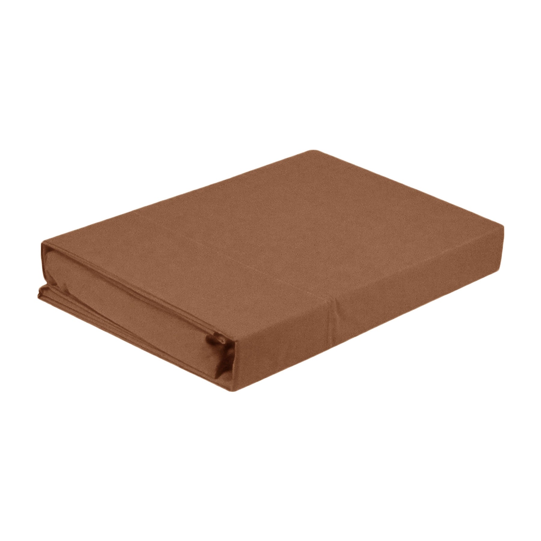 Artex Microfibre Sheet Set Single 30cm Brown - Soft, Durable, Solid Colour Design - SuperSaverAU - view 1