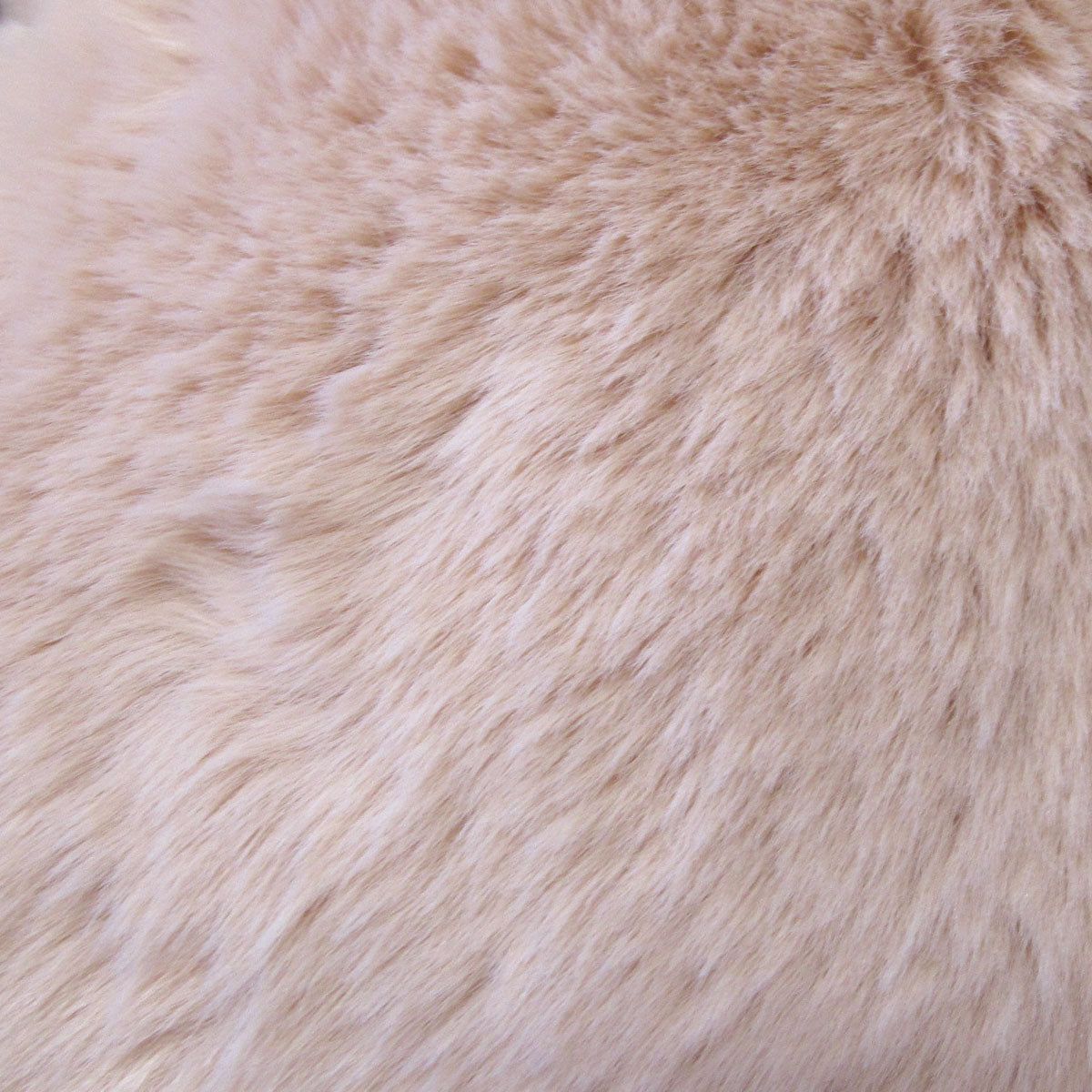 Premium Ariana Long Fleece Faux Fur Throw Rug - Cream, 127 x 152cm