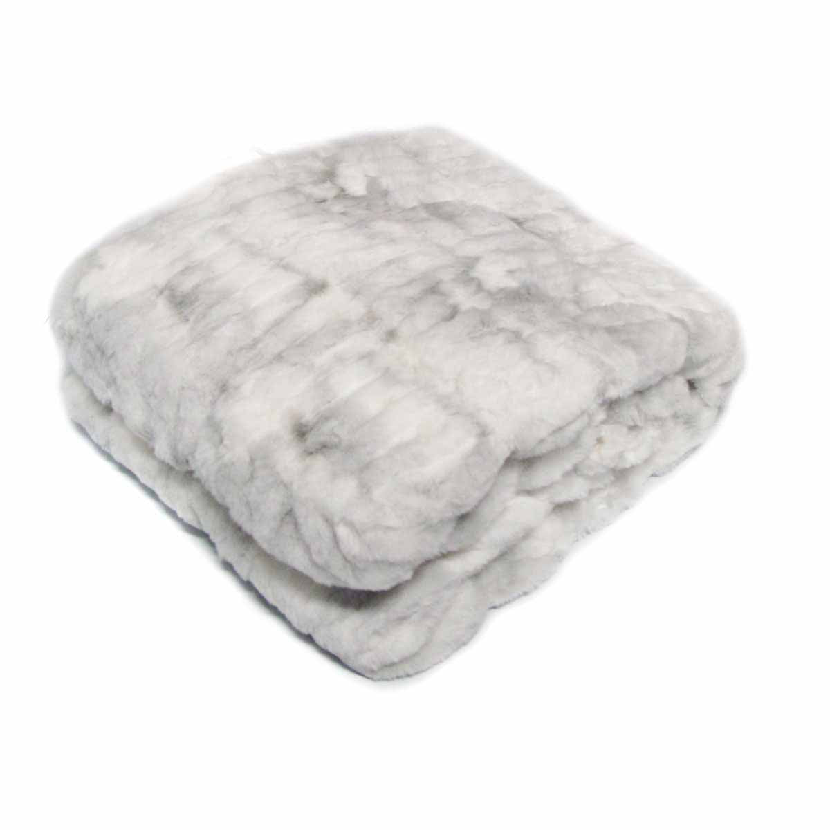 Premium Meadow Faux Fur Throw Rug – Arctic Fox 127 x 152cm