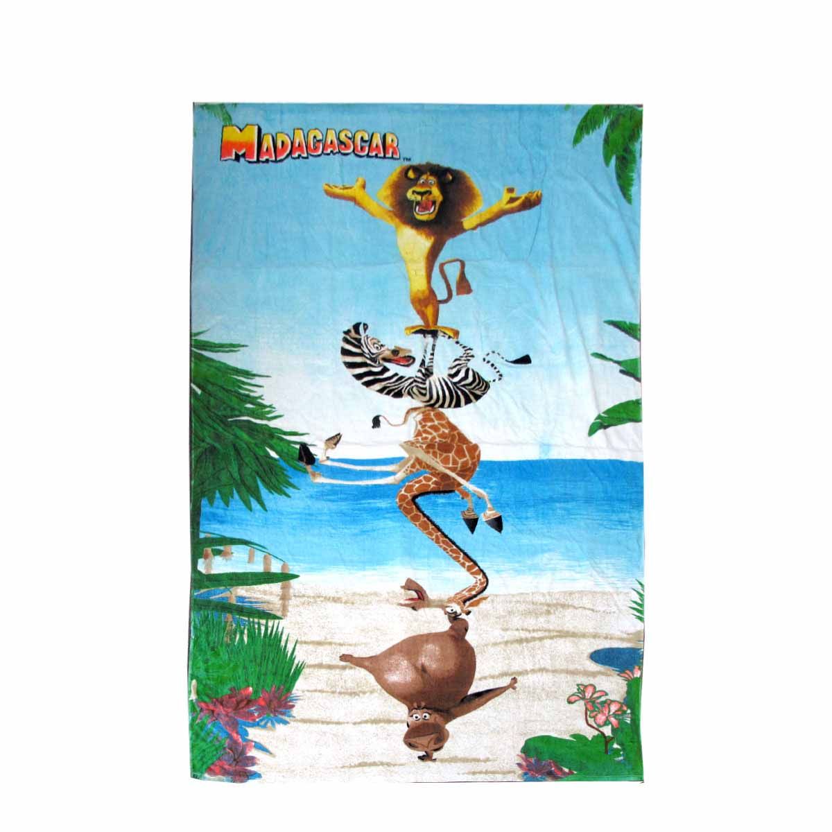 Madacascar Large Cotton Beach Towel 100 x 150 cm - SuperSaverAU - view 1