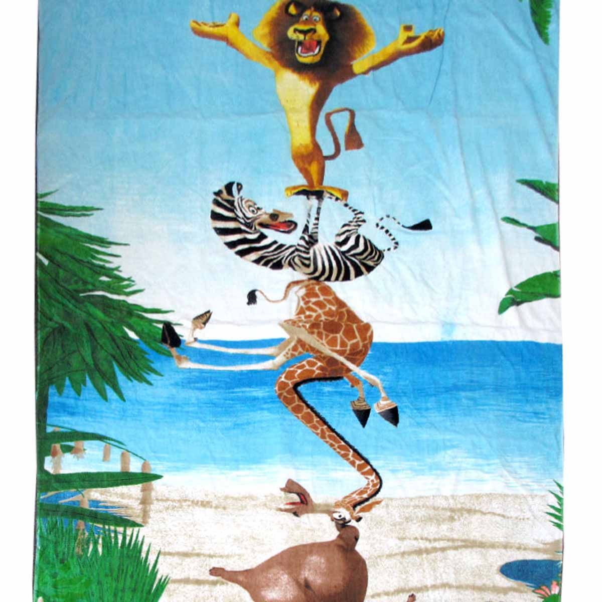 Madacascar Large Cotton Beach Towel 100 x 150 cm - SuperSaverAU - view 3