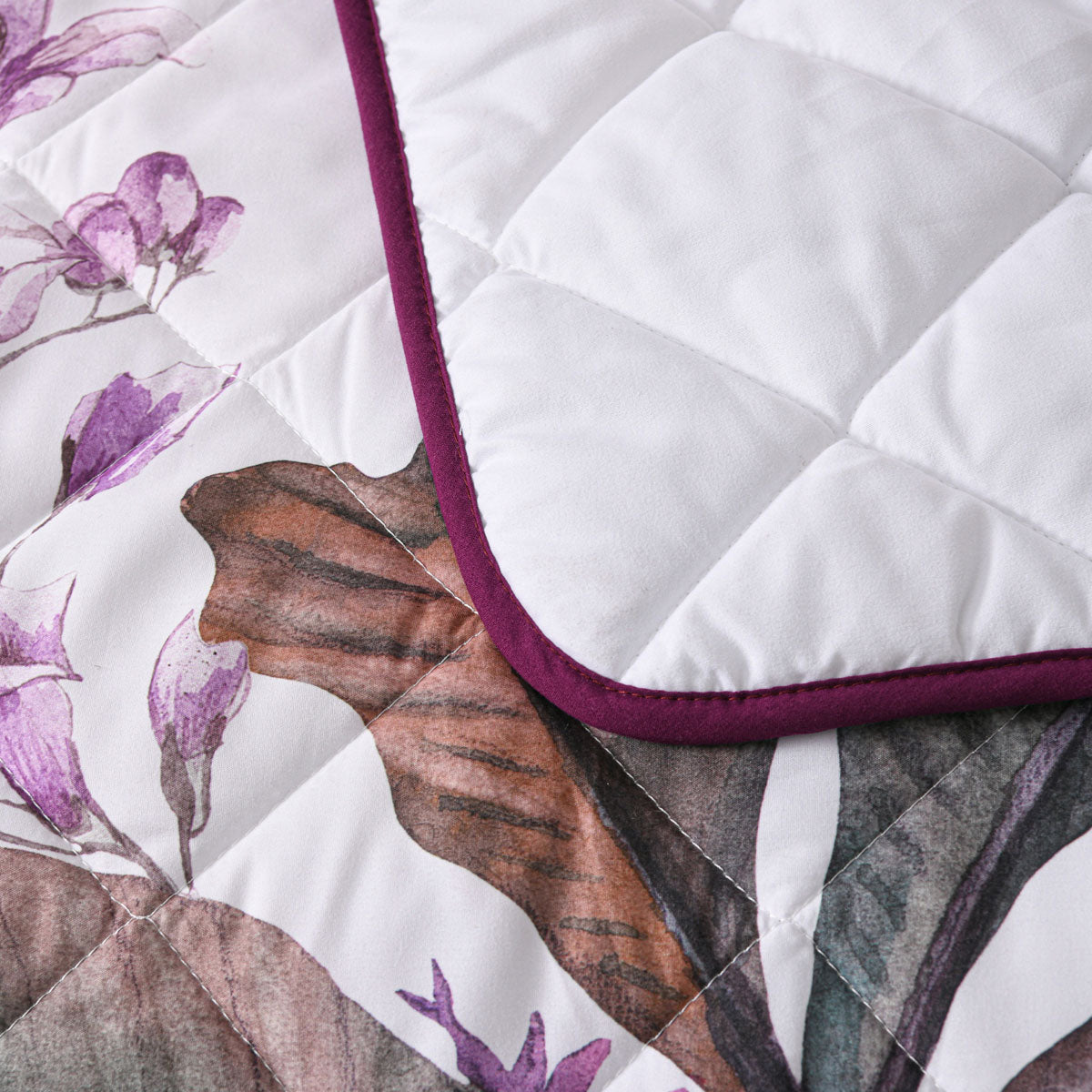 Bianca Abigail Berry Floral Quilted Bedspread Set - King