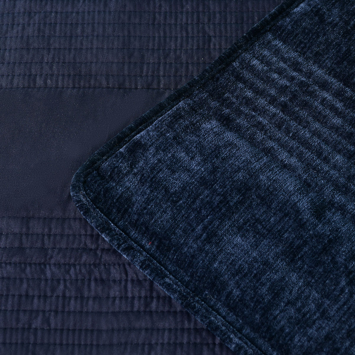 Bianca Cyrano Velvet Quilted Coverlet Set – Indigo Super King