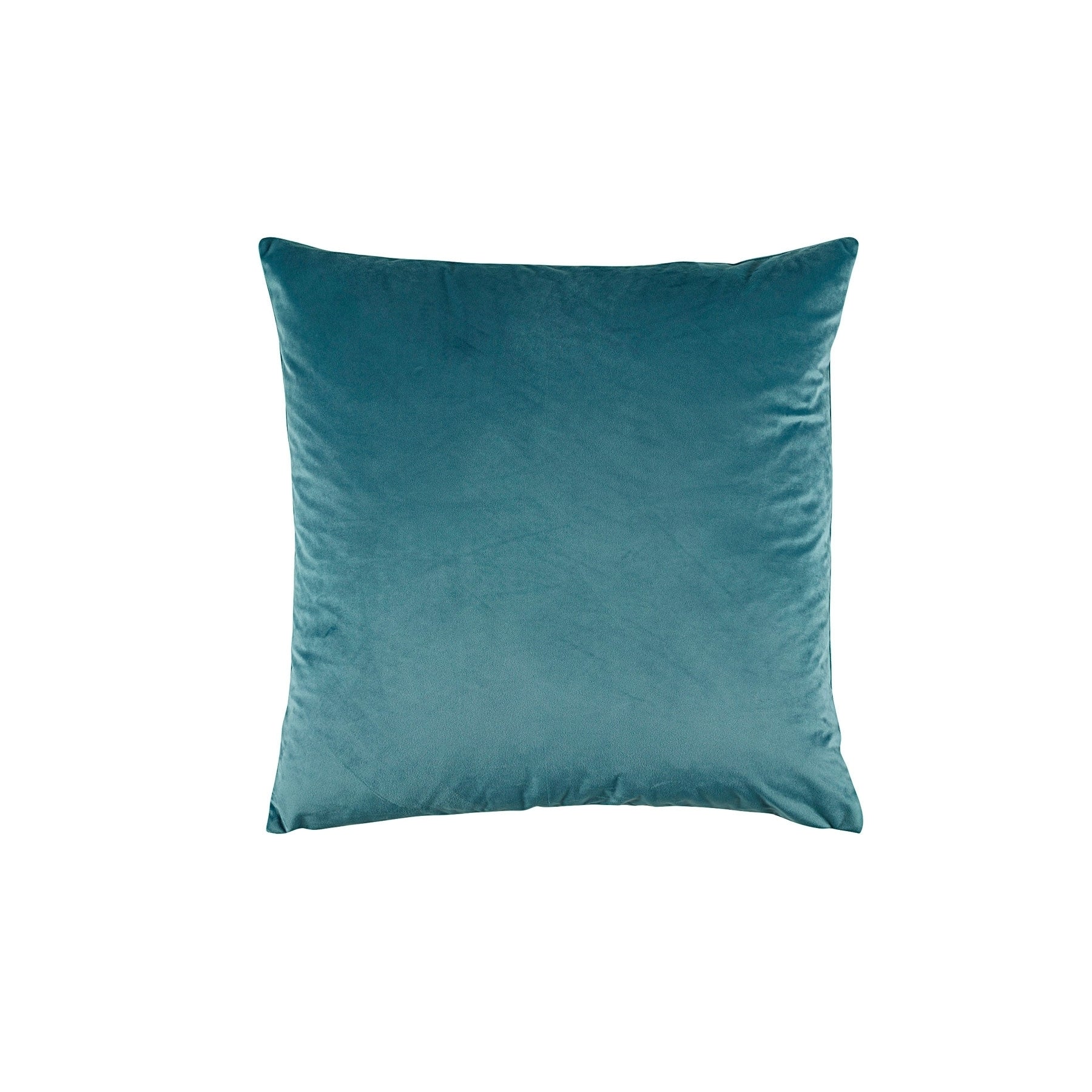 Bianca Vivid Coordinate Velvet Teal Cushion 43 x 43 cm - Solid Colour Tone - SuperSaverAU - view 1