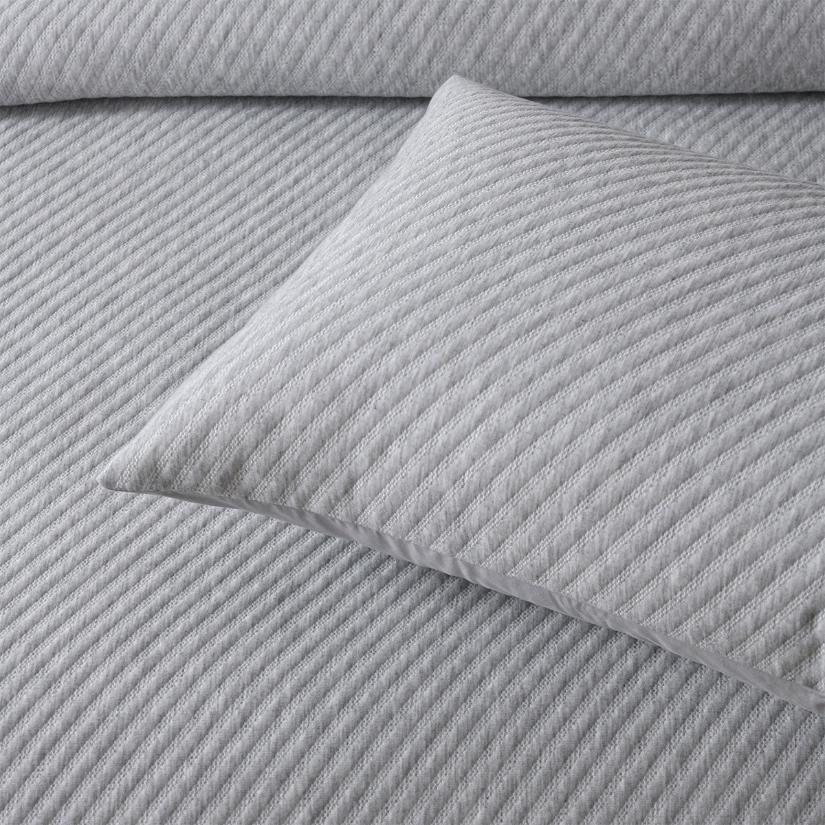 Bianca Pesaro Grey Quilt Cover Set Super King - Polyester Cotton - SuperSaverAU - view 4