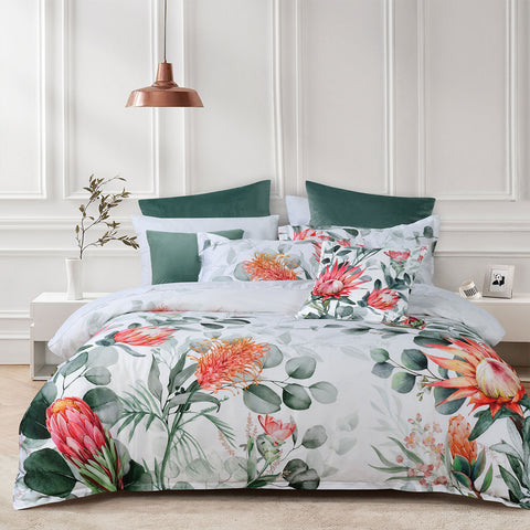 Bianca Wellingrove White Quilt Cover Set Super King - Cotton Sateen - SuperSaverAU - view 1