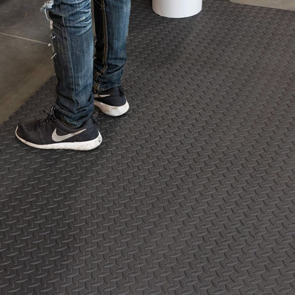 Premium Tool Masters Anti-Fatigue Grip Mat Roll - Charcoal, 236 x 117cm