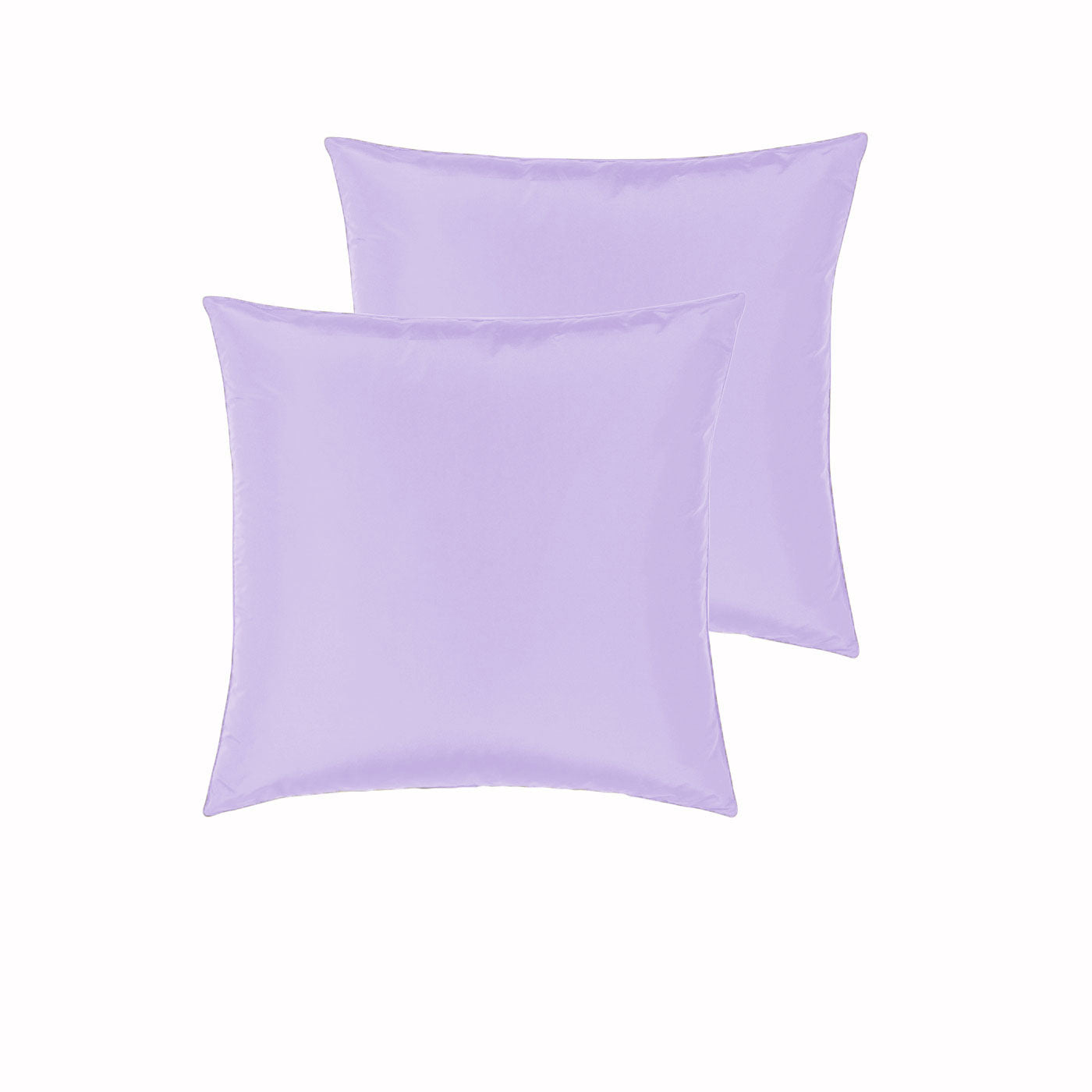 PepperMill Satin Pillowcases Pair 66cm x 66cm Lilac - Soft, Machine Washable - SuperSaverAU - view 1
