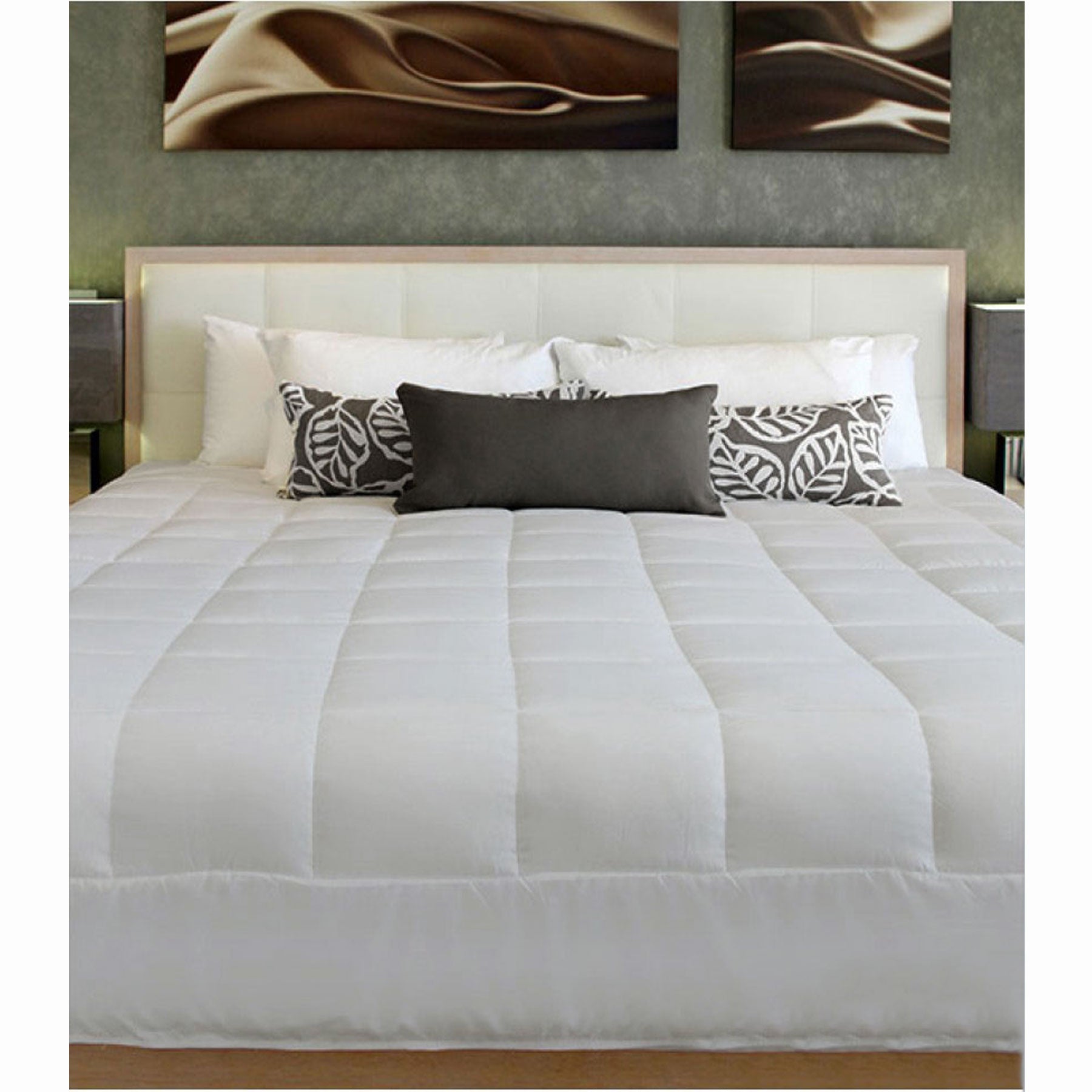 Cushion Quilt Grey Single 140x210 cm, Machine Washable, Lightweight Design - SuperSaverAU - view 1