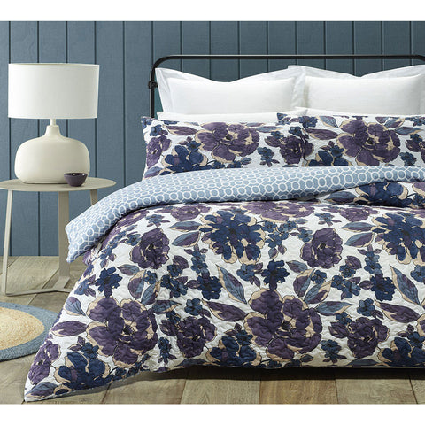 Phase 2 Monterey Quilt Cover Set Queen - Geometric Pattern, Soft-Touch Polyester - SuperSaverAU - view 1