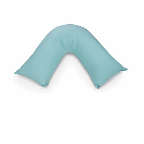 Easyrest Aus Made Medium Support Filled V Shape Pillow 64 x 39 cm Shell Blue - SuperSaverAU - view 1