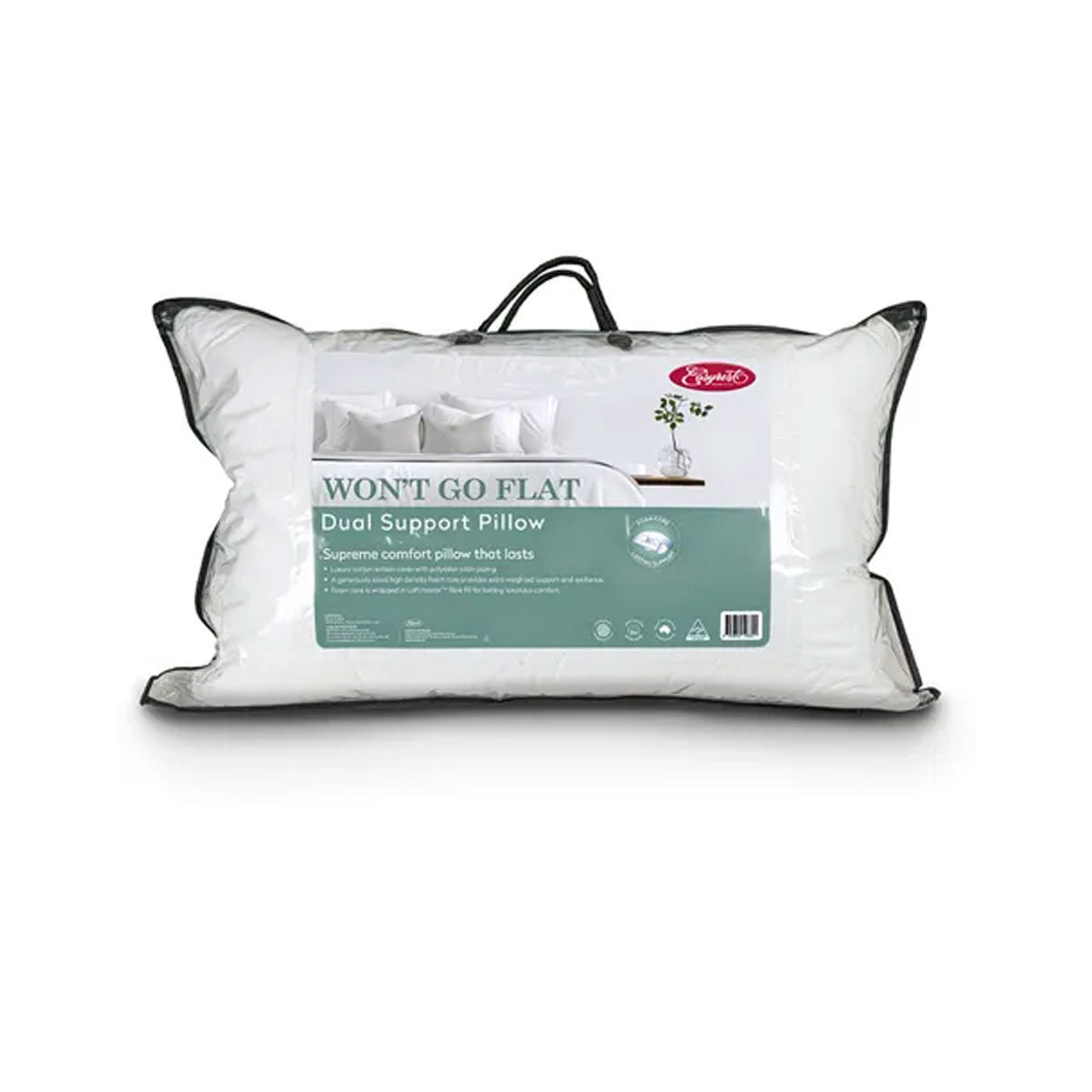 Easyrest Dual Support Pillow 48 x 73 cm - Australian Made, LoftMaster Fill - SuperSaverAU - view 1