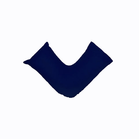 Easyrest 250tc Cotton V Shape Pillowcase - Navy, Soft & Smooth, Machine Washable - SuperSaverAU - view 1