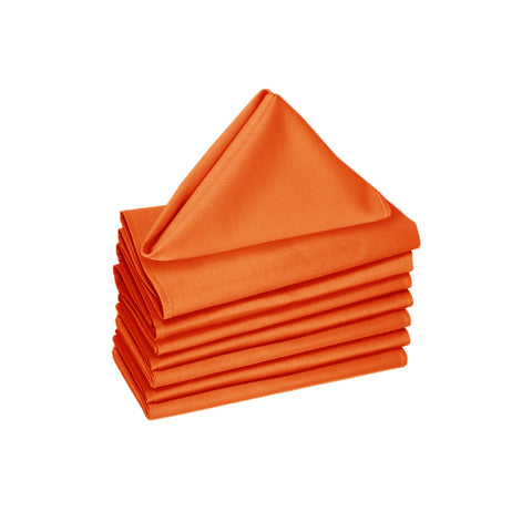 Hoydu Set of 8 Cotton or Poly Cotton Napkins 40 x 40 cm - Solid Colour Design - SuperSaverAU - view 1