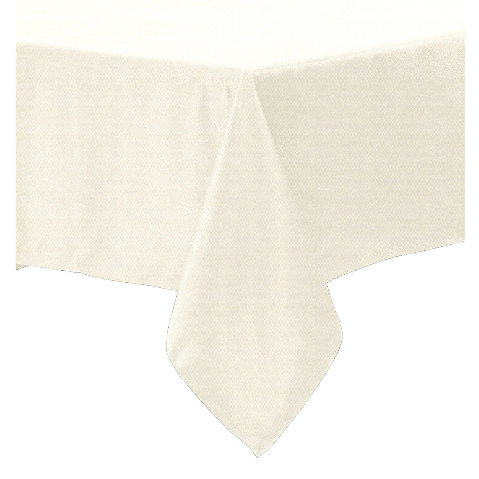 Polyester Cotton Tablecloth Ivory 150 x 220 cm - Solid Color Design, Machine Washable - SuperSaverAU - view 1