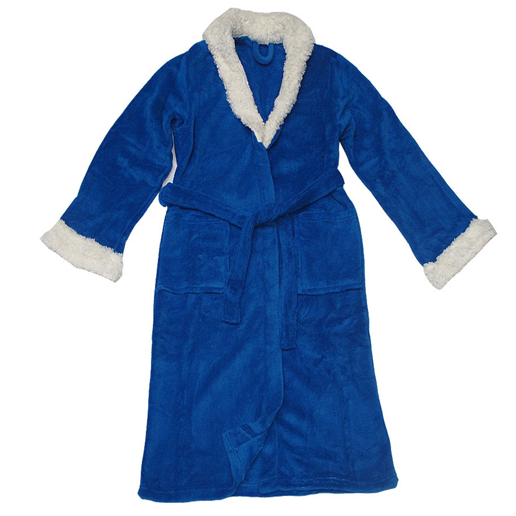 Coral Fleece Sherpa Bath Robe - Soft, Warm, One Size Fits Most (S/M) - SuperSaverAU - view 1