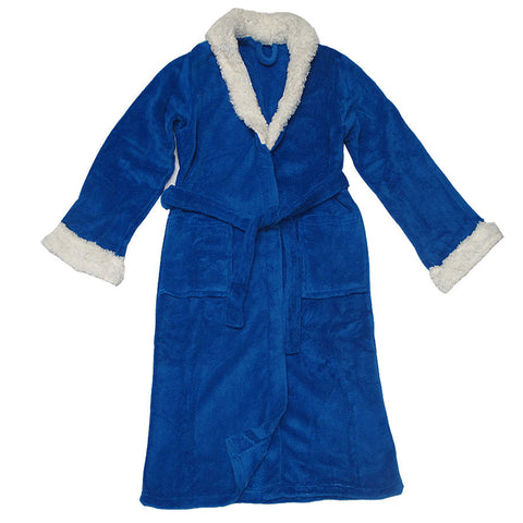 Coral Fleece Sherpa Bath Robe - Soft, Warm, One Size Fits Most (S/M) - SuperSaverAU - view 1