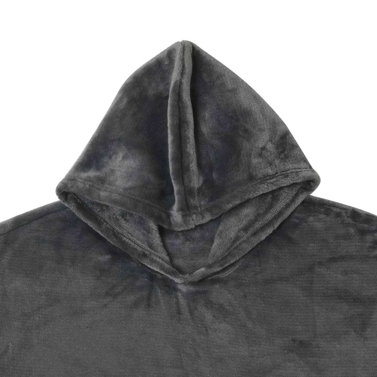 Accessorize Grey Super Soft Hooded Blanket Extra Large - Cuddly & Machine Washable - SuperSaverAU - view 2
