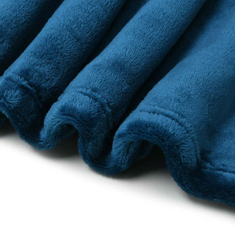 Accessorize Ink Blue Super Soft Hooded Blanket Small/Medium with Pocket - SuperSaverAU - view 1