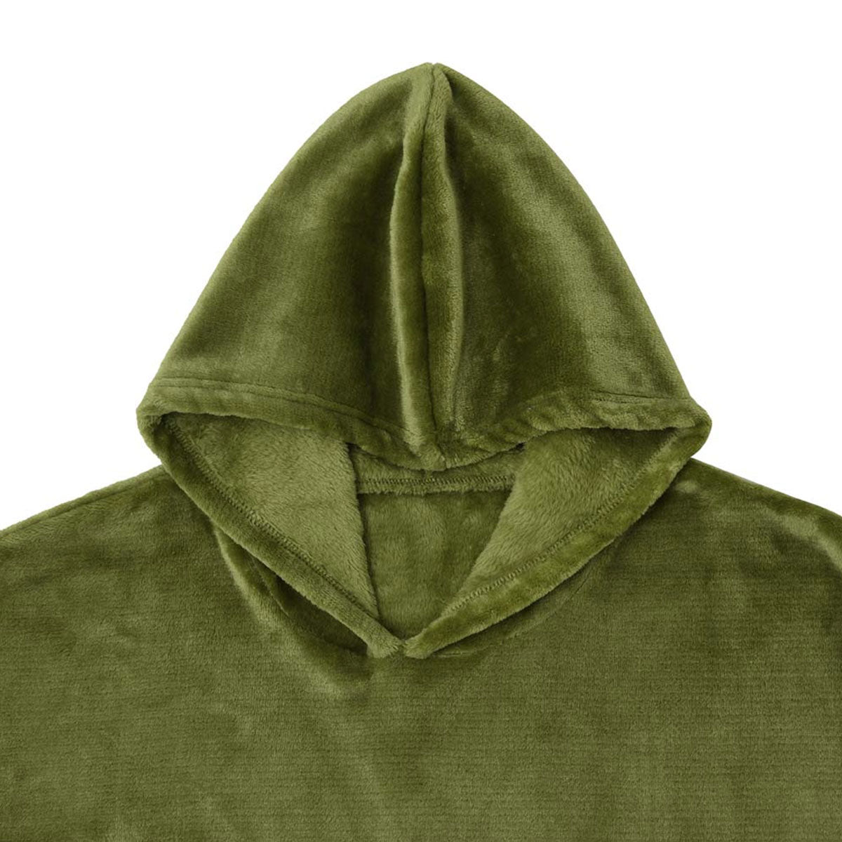 Accessorize Moss Green Super Soft Hooded Blanket Small/Medium - Cozy Wearable Design - SuperSaverAU - view 1