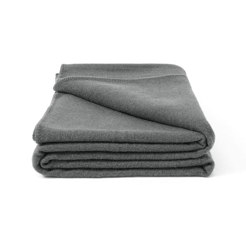 Laconia 400GSM Premium Australian Pure Wool Blanket Grey - Double Size - SuperSaverAU - view 1