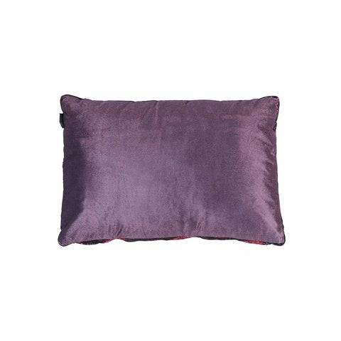 KAAT Amsterdam Boline Aubergine Velvet Oblong Filled Cushion – 40 x 60cm