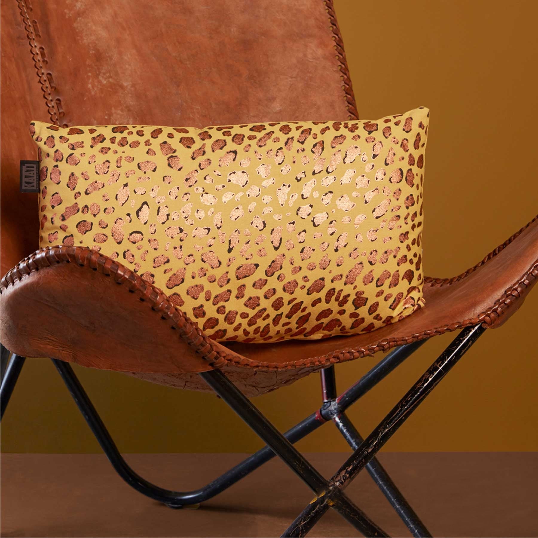Bedding House Felidea Animal Skin Print Cushion 30 x 50 cm - Yellow - SuperSaverAU - view 1