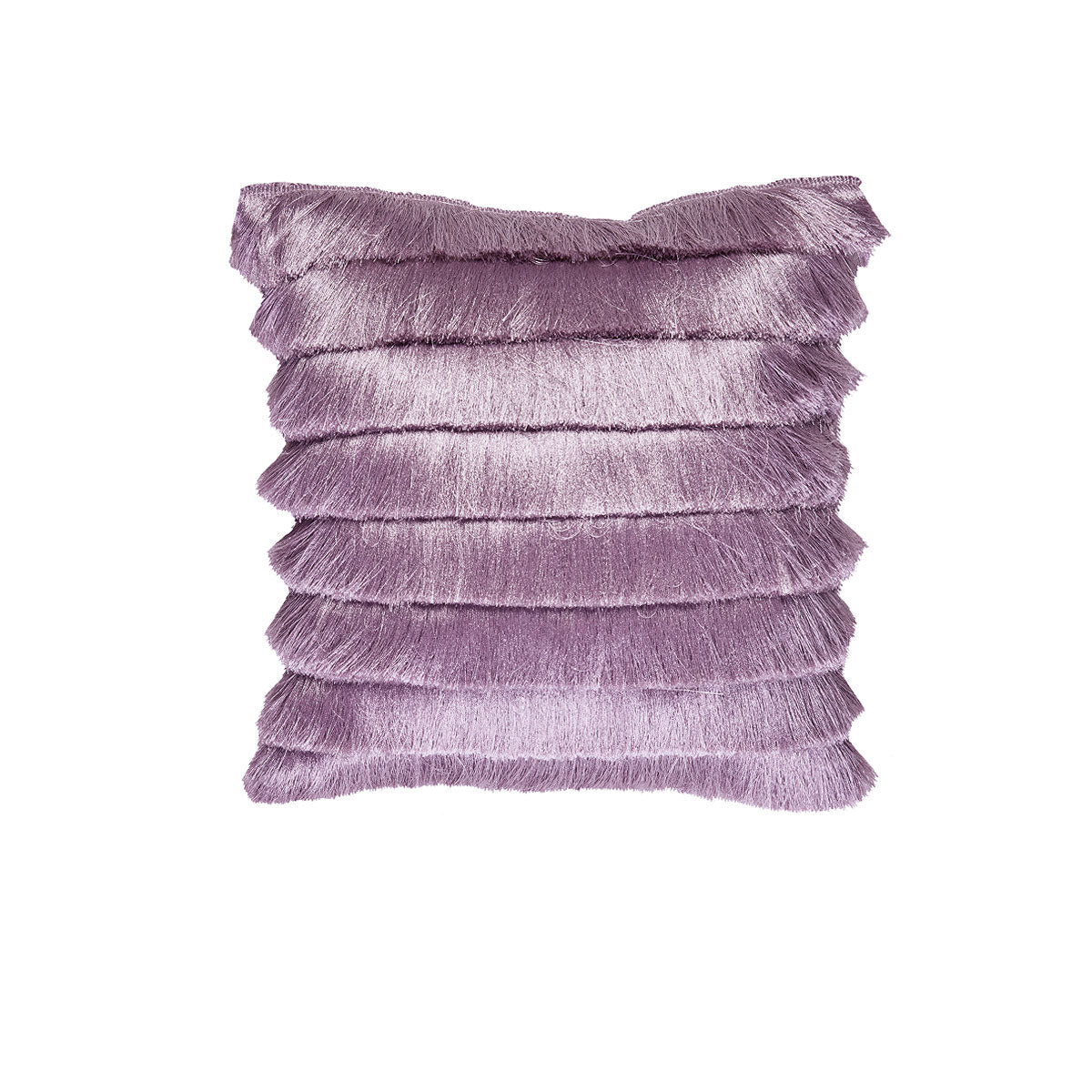 Bedding House Fringy Luxury Filled Cushion 40 x 40 cm - Applique Design, Lilac - SuperSaverAU - view 1