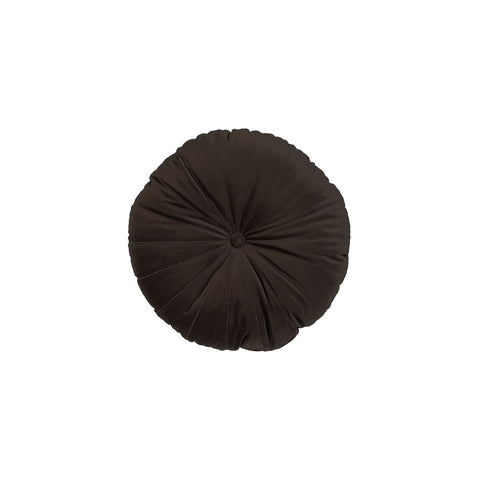 KAAT Amsterdam Mandarin Round Velvet Filled Cushion – Brown 40cm