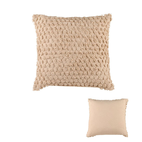 Accessorize Pippa Stone Square Filled Cushion 45cm x 45cm - Textured Design - SuperSaverAU - view 1