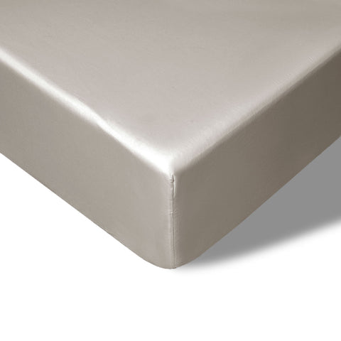 Accessorize 400TC Stone Bamboo Cotton Fitted Sheet 40cm Wall Double - SuperSaverAU - view 1