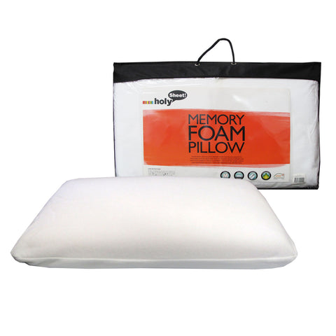 Memory Foam Pillow Medium Feel - 70 x 42 cm, Visco-elastic Foam, Removable Cover - SuperSaverAU - view 1