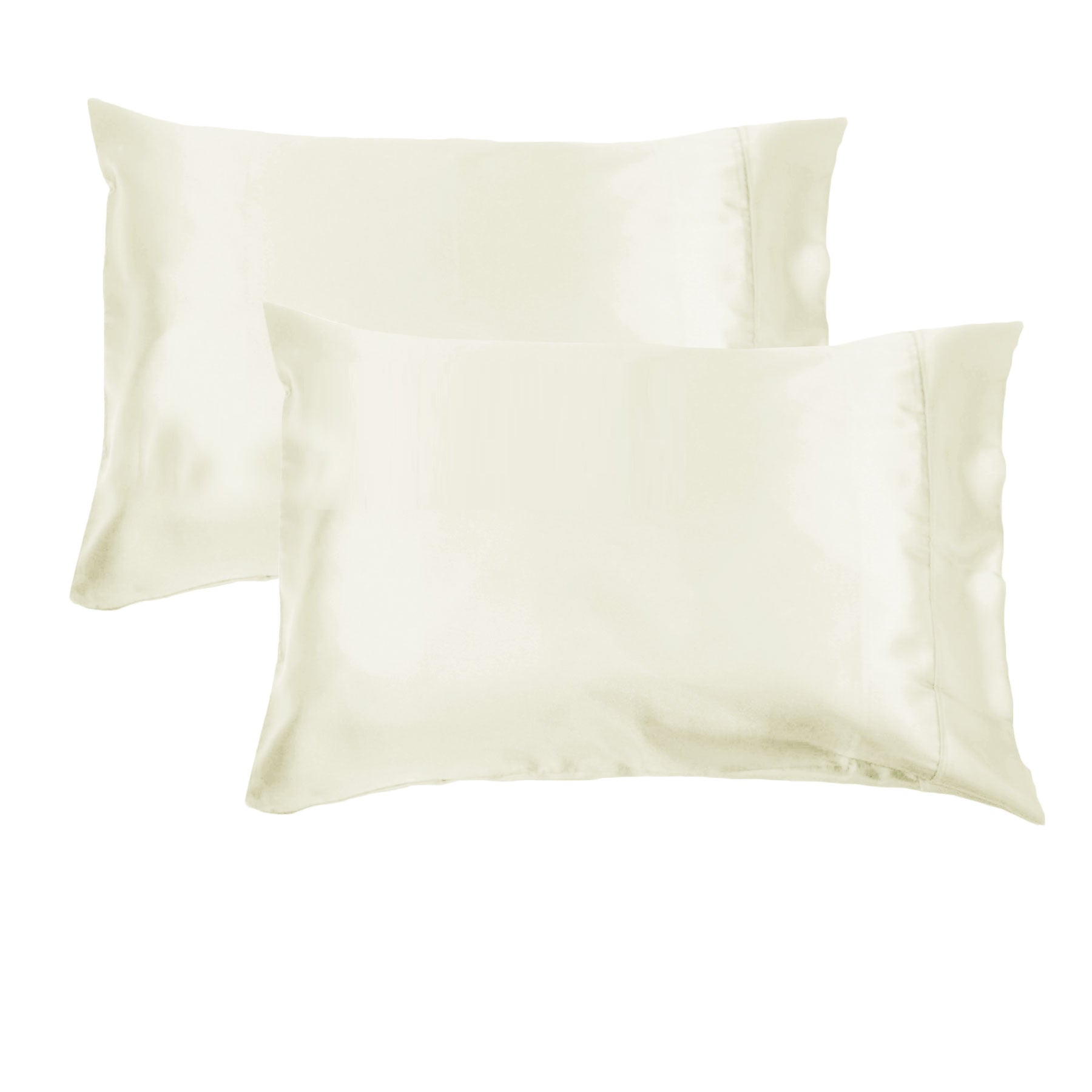 Accessorize Satin Pillowcases 300TC Deluxe Essentials Stone 48 x 73 cm - 2 Pack - SuperSaverAU - view 1