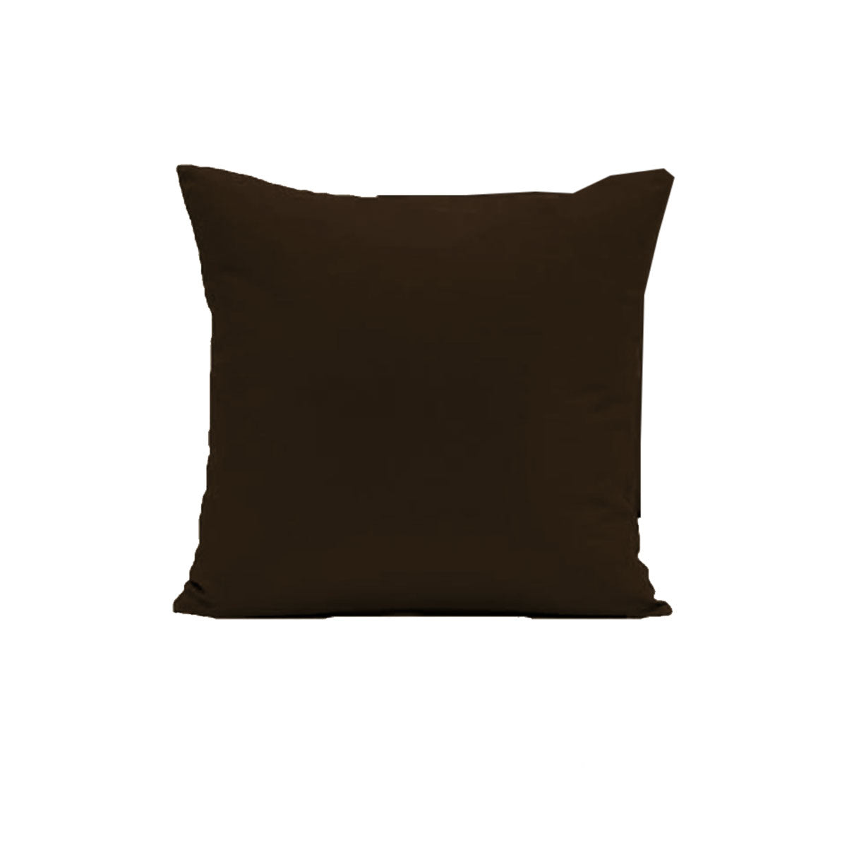 Egyptian Cotton 500TC European Pillowcase 65 x 65 cm - Chocolate, Solid Colour - SuperSaverAU - view 1