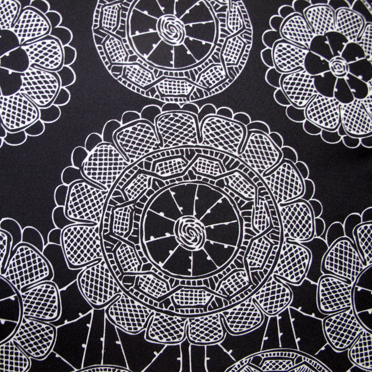 Big Sleep Batik Black Quilt Cover Set Double - Damask Print, 180 Thread Count - SuperSaverAU - view 1
