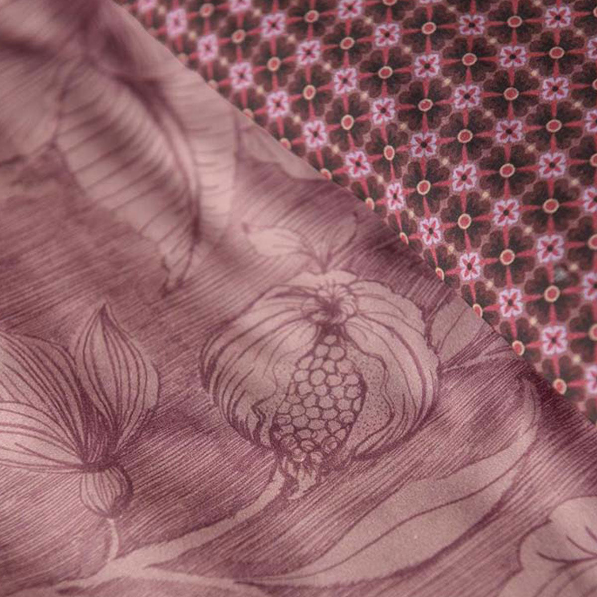 PIP Studio Casa Dei Fiori Terra Cotton Quilt Cover Set King - Floral Design - SuperSaverAU - view 3
