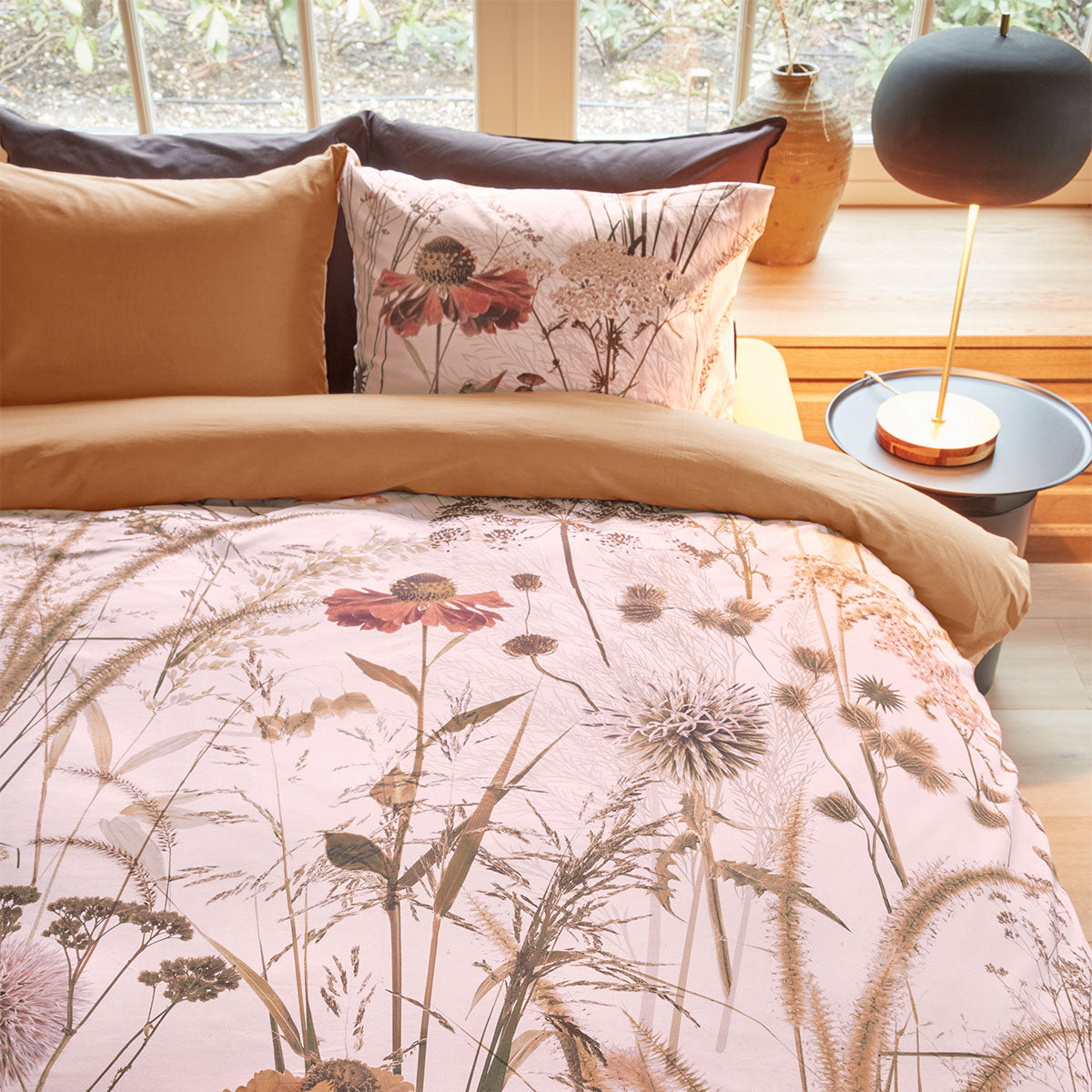 Bedding House Cely Cotton Floral Quilt Cover Set 144TC - Multi, King